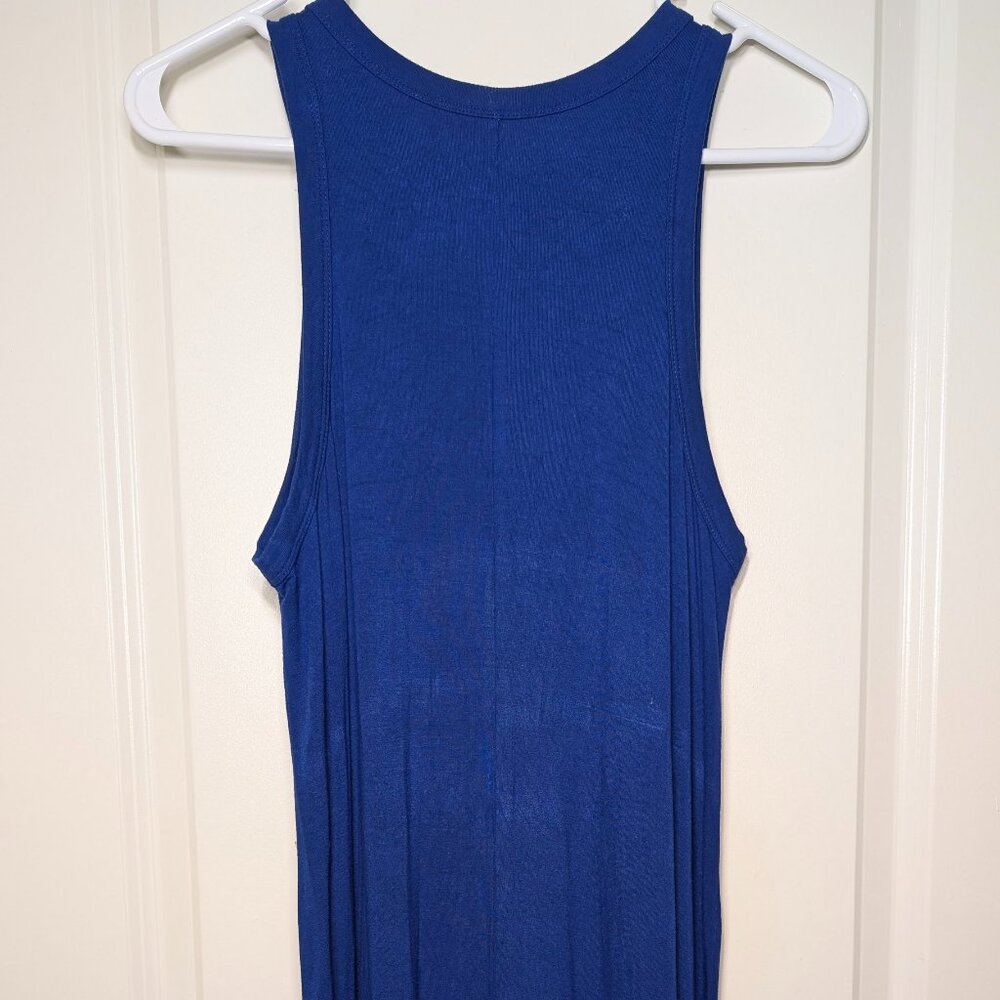 Sleeveless Blue Tank Dress